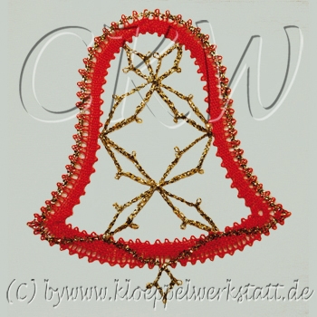 Klöppeln Baumschmuck Glocke