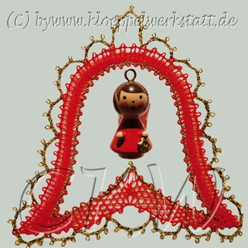 Klöppeln Baumschmuck Glocke