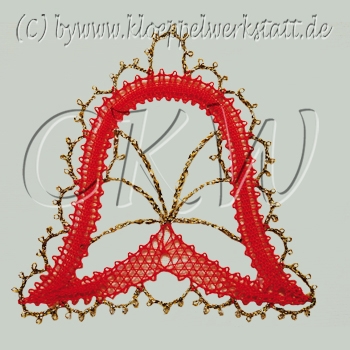 Klöppeln Baumschmuck Glocke