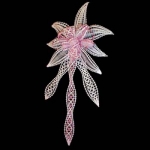 Klöppelmuster 3 D - Blüte