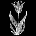 Klöppelmuster Tulpe