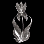 Klöppelmuster Lilie