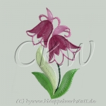 Klöppelmuster Glockenblume