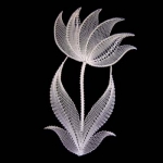 Klöppelmuster Chrysantheme