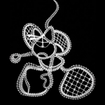 Klöppelmuster Diddelmaus-Frau