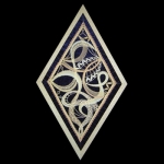 Klöppelmuster Bild Rhombus