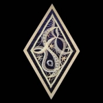 Klöppelmuster Bild Rhombus