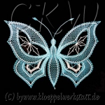 Klöppelmuster Schmetterling