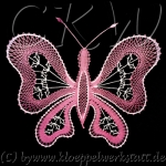 Klöppelmuster Schmetterling