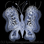 Klöppelmuster Doppelter Schmetterling