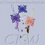 Klöppelmuster Schmetterling