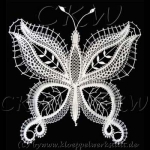 Klöppelmuster Schmetterling