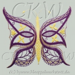 Klöppelmuster Schmetterling