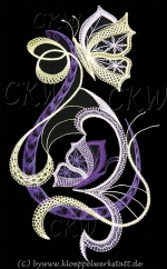 Klöppelmuster Schmetterlingsträume