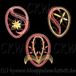 Klöppelmuster Ostereier 