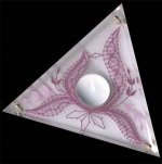 Klöppelmuster Spitze Kerzenleuchter