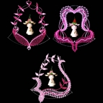 Klöppelmuster Mappe Osterglocken