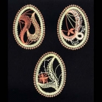 Klöppelmuster Ostereier