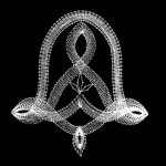 Klöppelmuster Fensterbild Glocke