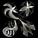 Klöppelmuster Baum|schmuck|mappe Tropfen