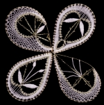 Klöppelmuster Baum|schmuck|mappe Tropfen