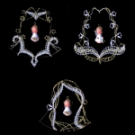 Klöppelmuster Baum|schmuck|mappe Glocken