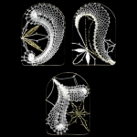 Klöppelmuster Baum|schmuck|mappe Rahmen
