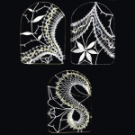 Klöppelmuster Baum|schmuck|mappe Rahmen